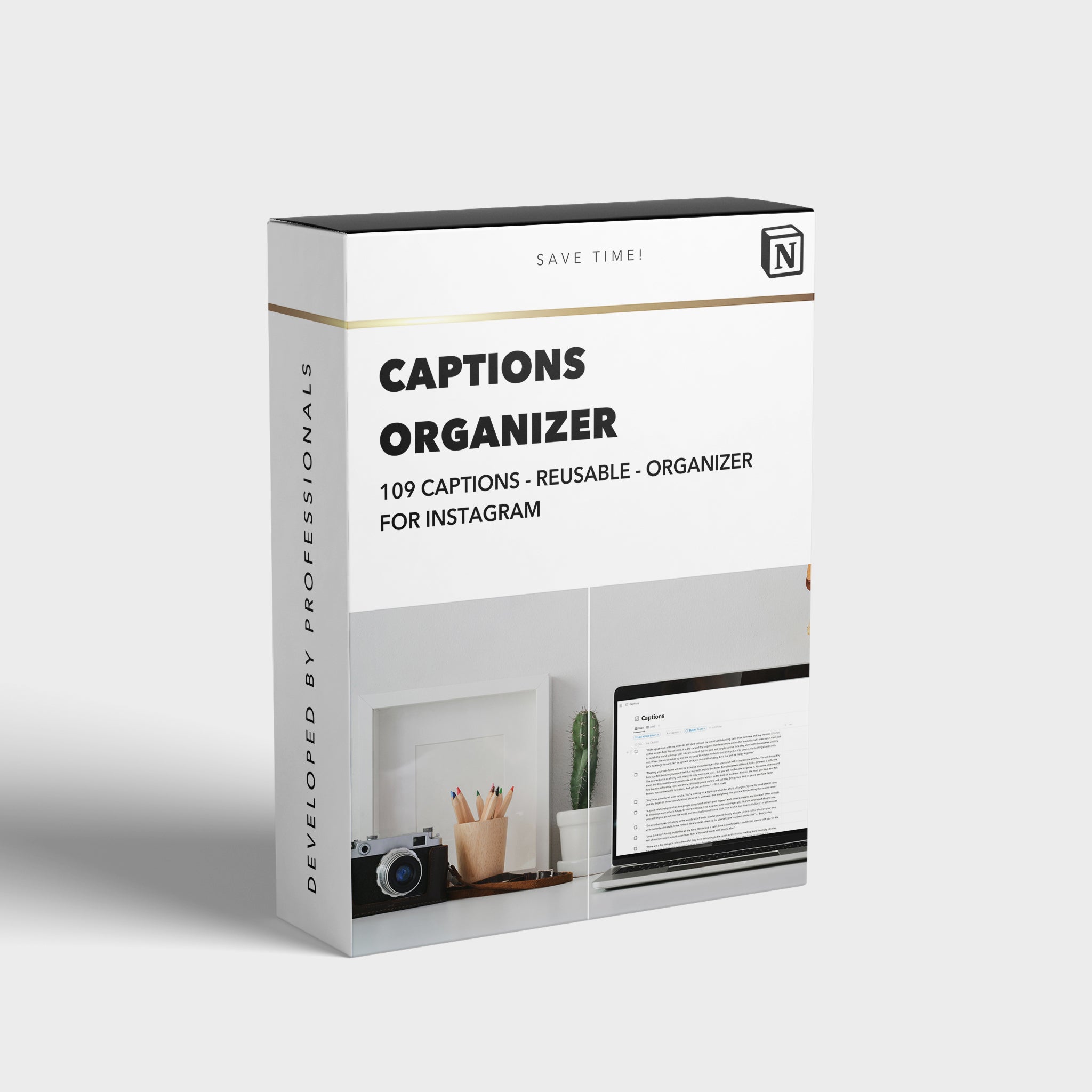 109 Reusable Captions + Organizer – bitesandtickles