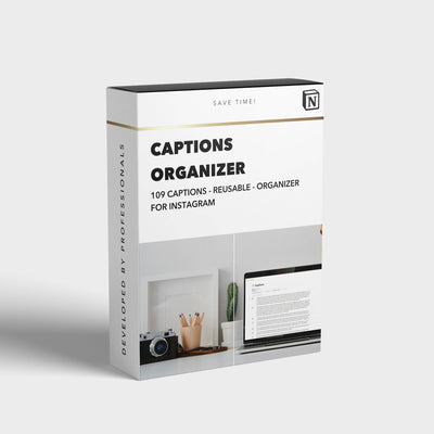 109 Reusable Captions + Organizer - bitesandtickles